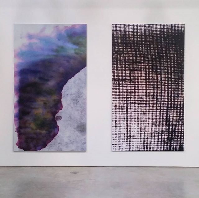 #another #view #new #recent #digital #paintings #artwork #inthestudio  #postanalogpainting #formless #antiform 90&quot; x 51&quot; each left - #tempest right - #hostage