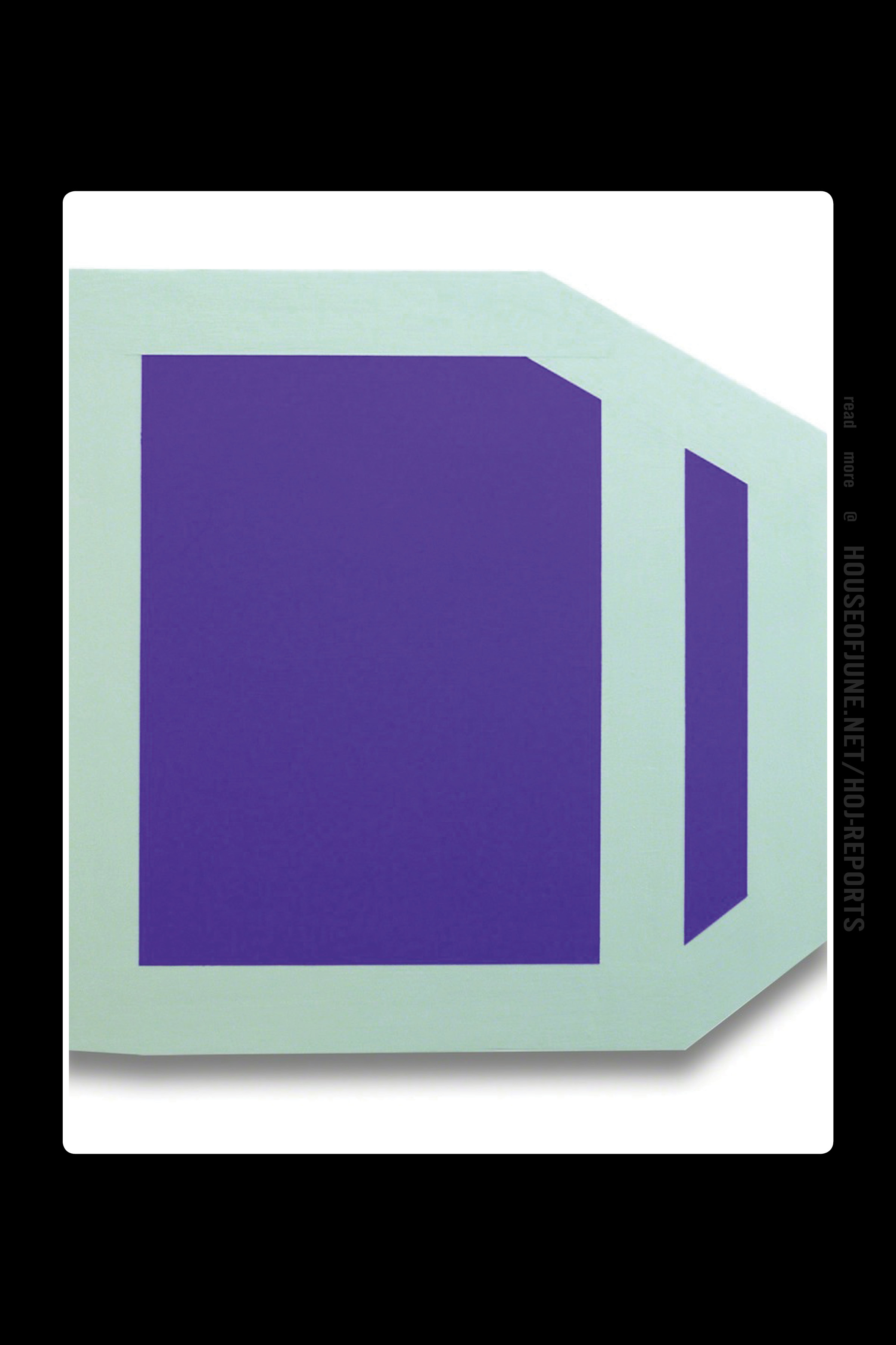 Brent Hallard (Acrylic on Aluminum) Plumb Purple (Mint), 2014
