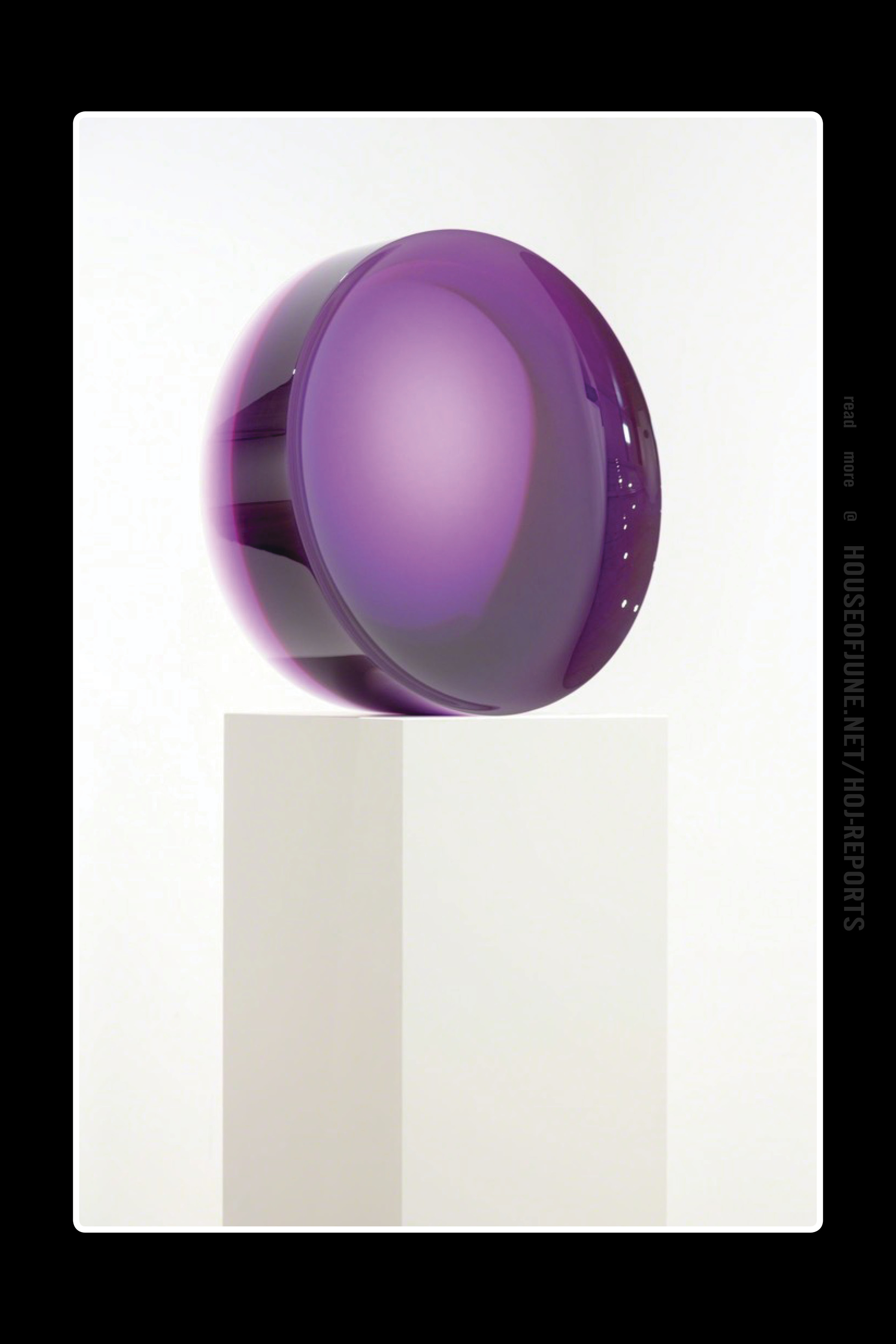 Dewain Valentine (Cast Polyester Resin) Concave Circle, Purple, 1968-2016