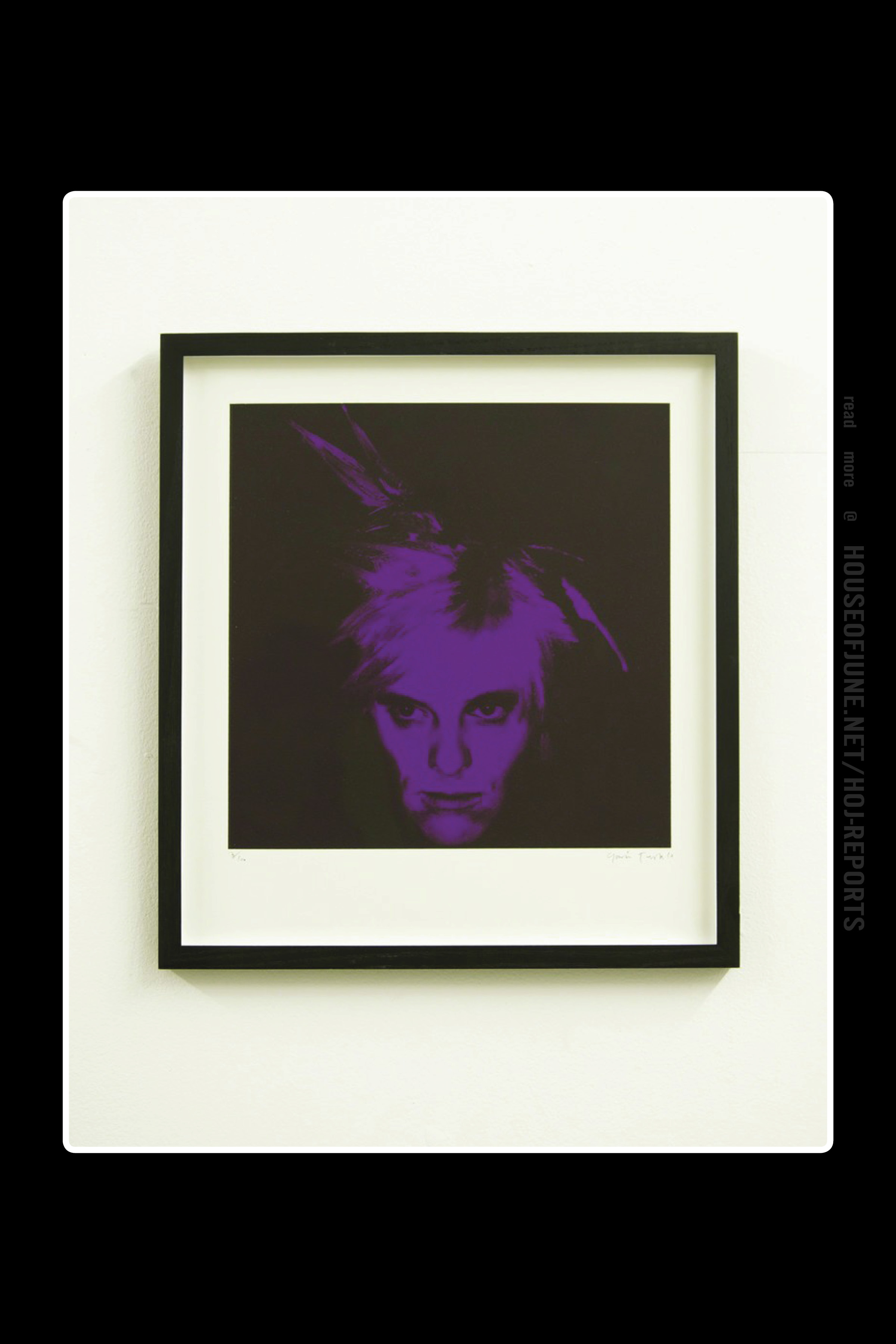 Gavin Turk (Silkscreen on Paper) Fright Wig (Purple), 2010