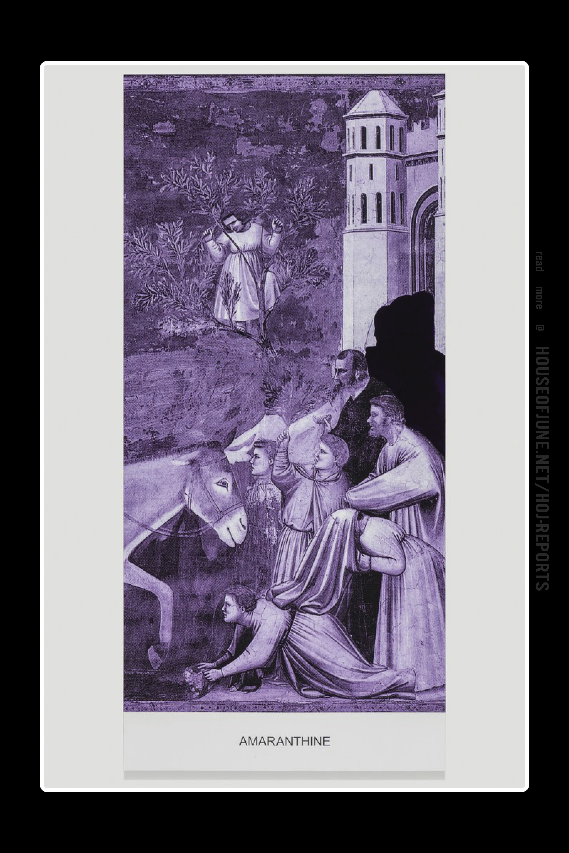 John Baldessari (Varnished Inkjet Print on Canvas With Acrylic Paint) the Purple Series: Amaranthine , 2016
