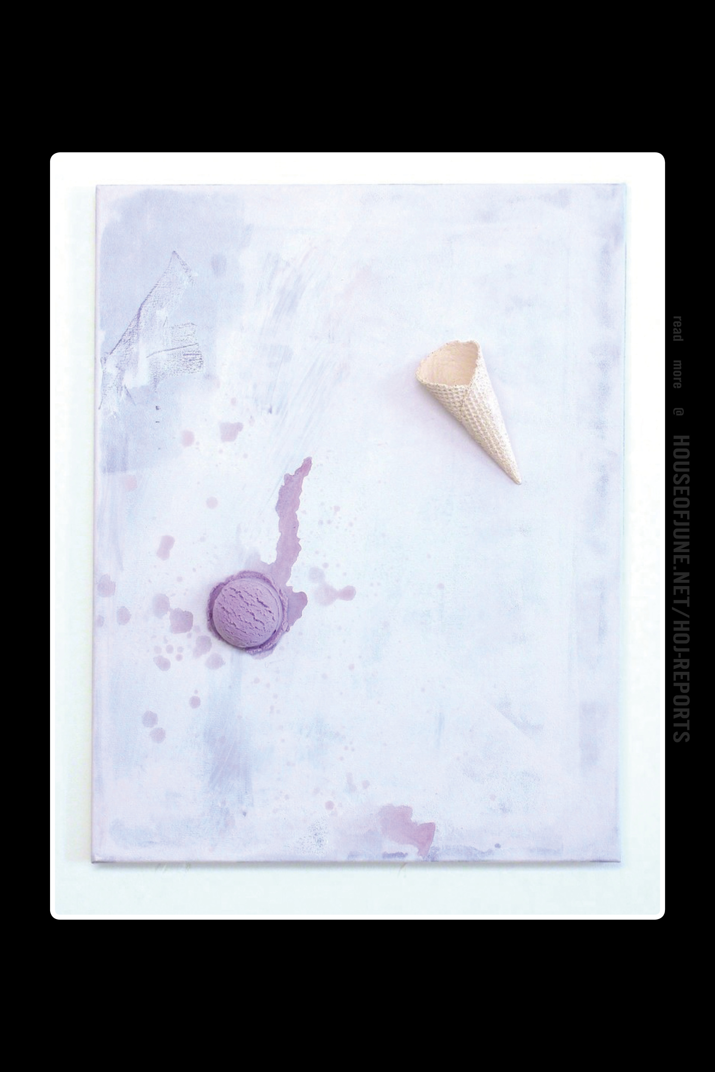 Soshiro Matsubara (Mixed Media) Floating Ice Cream(purple, 2014
