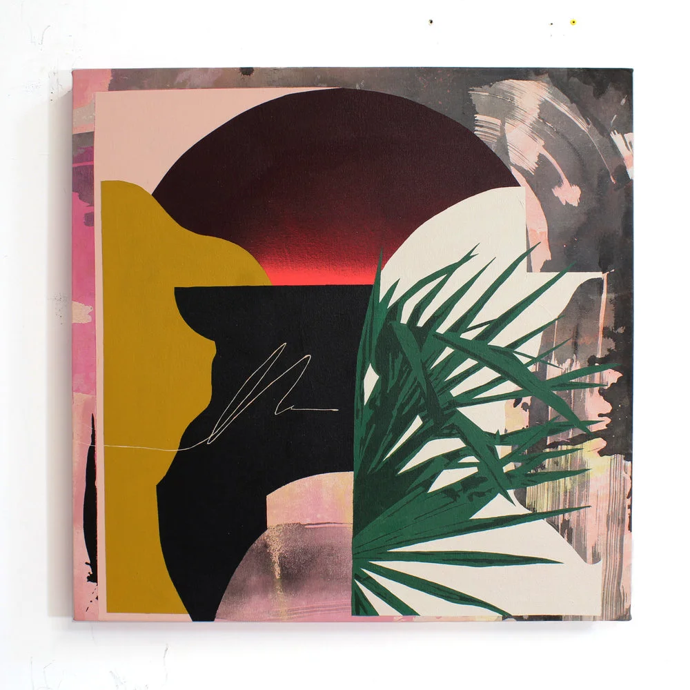 Kathryn Macnaughton (Acrylic, Spray Paint on Canvas) Sundown , 2017