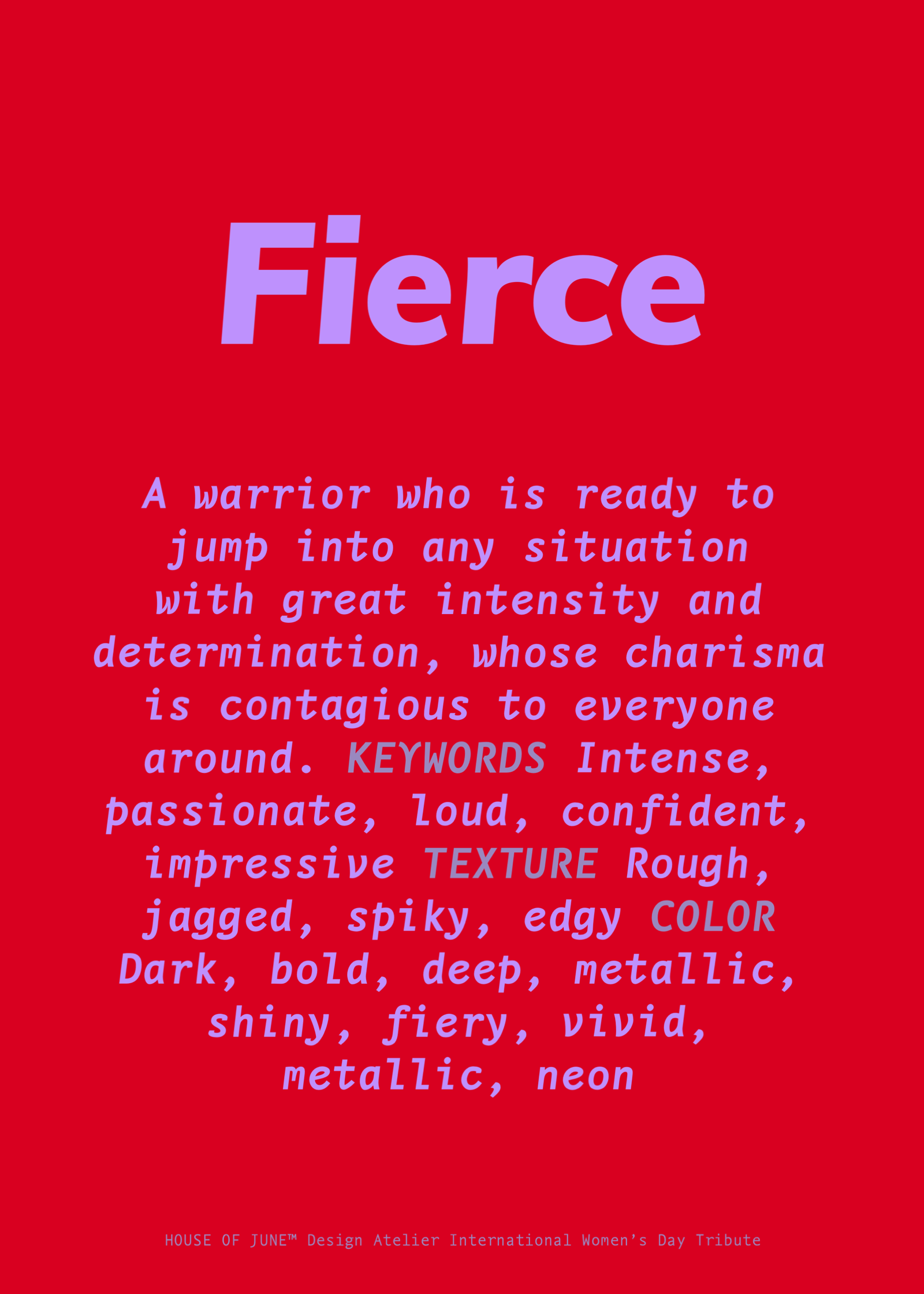 Fierce  meaning of Fierce 