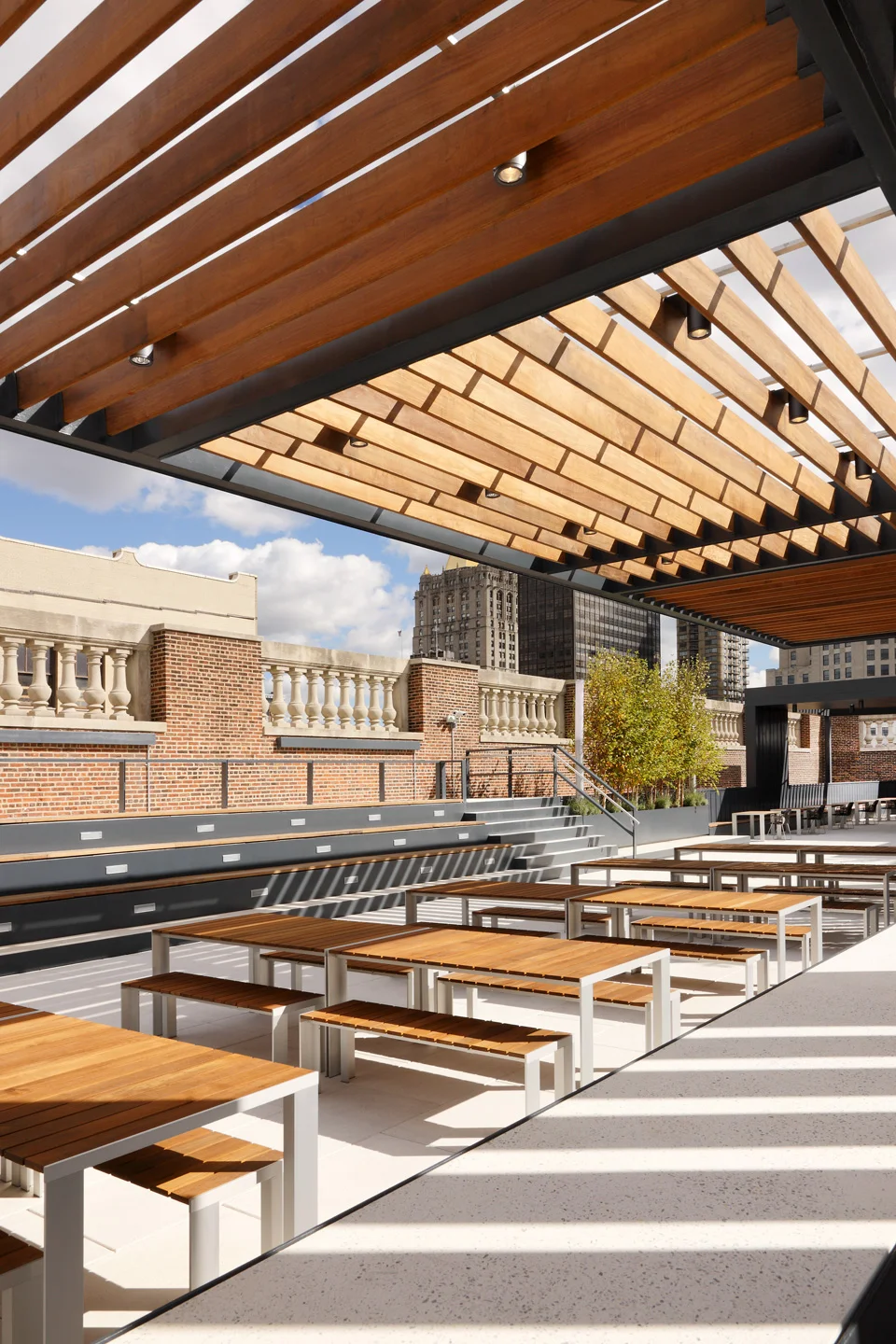 VIEW OF STAGE AND BLEECHER