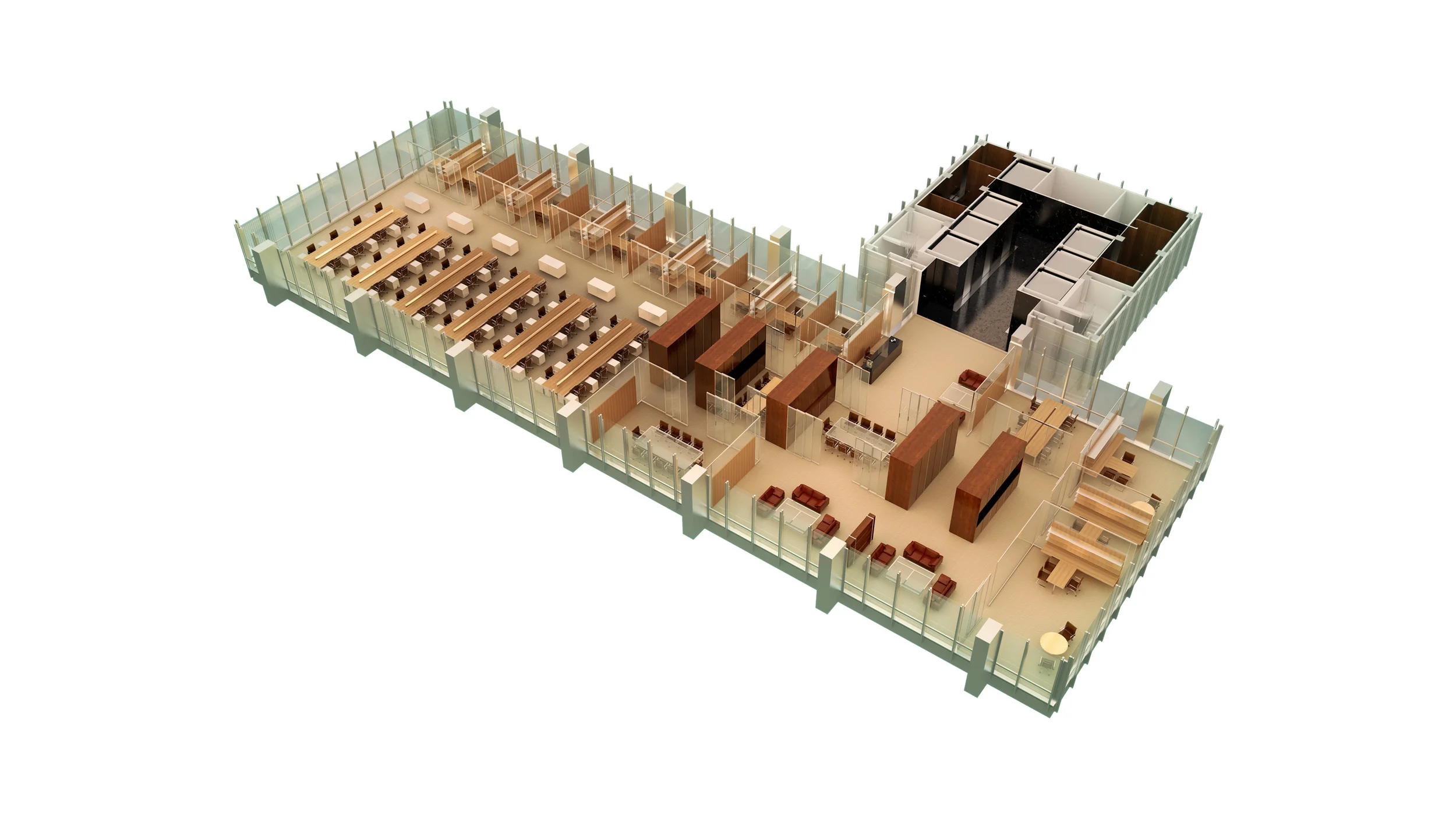 Axonometric Typical Floor Kit of Parts 