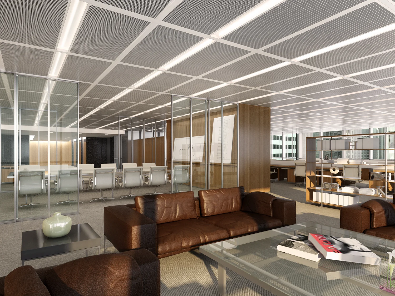 Typical Office Floor Meeting and Lounge 