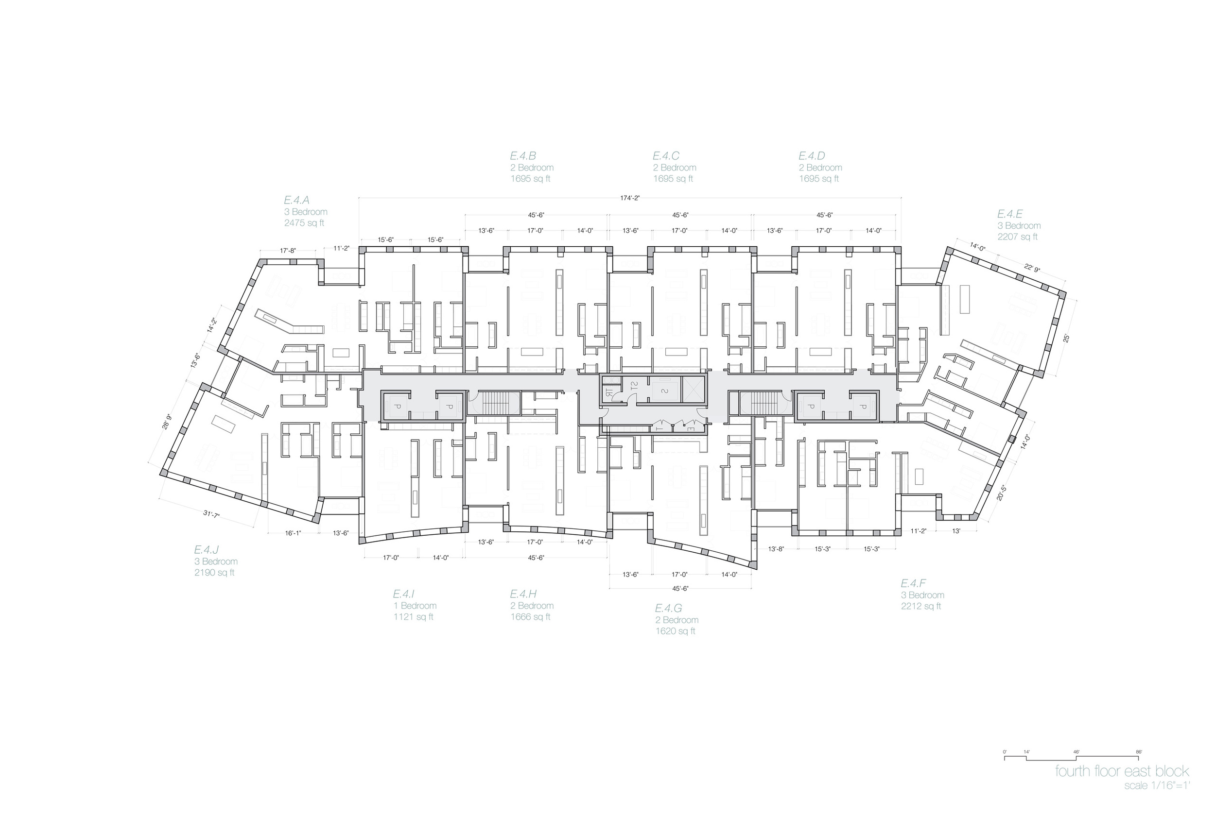 Typical Plan, East Building