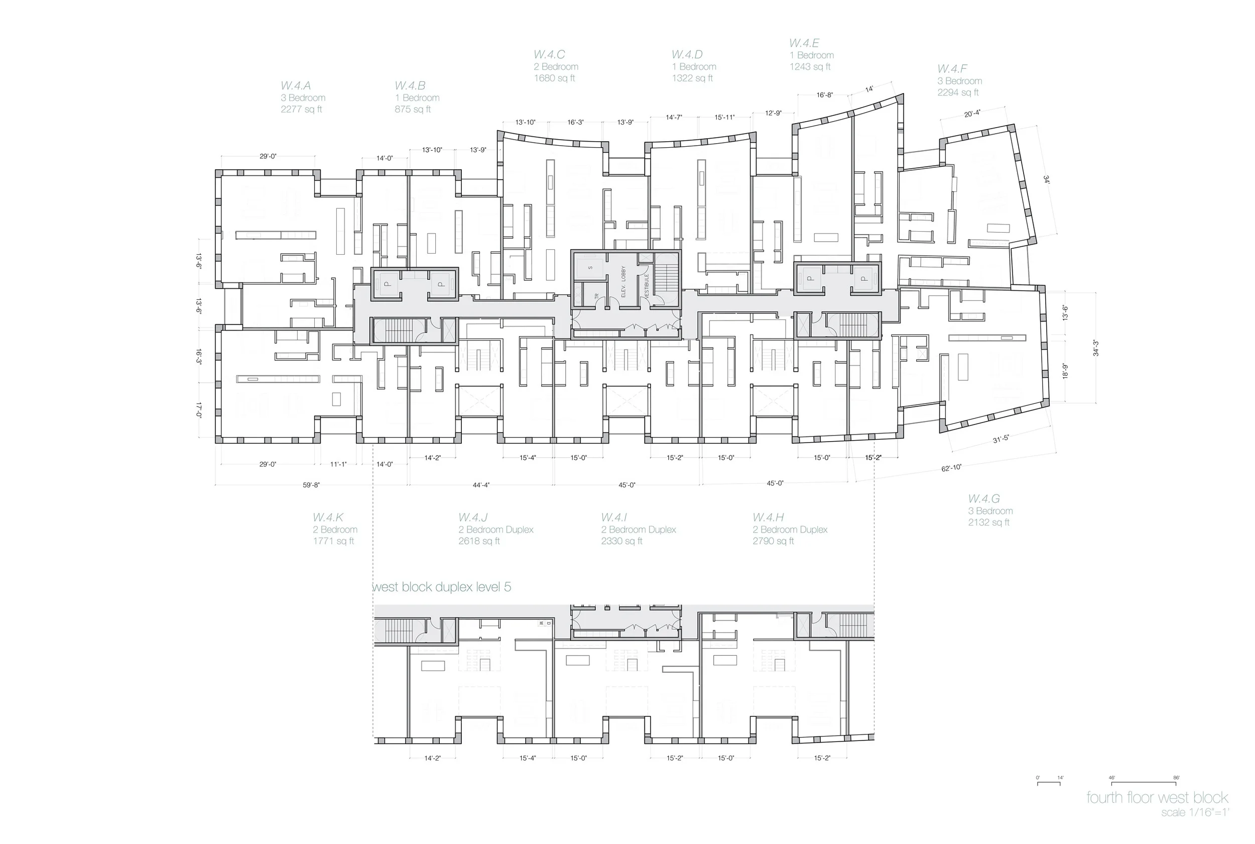 Typical Plan, West Building