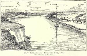 Navy hall as seen from fort Niagara.