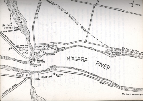 The battle of queenston heights.