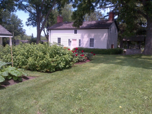 The back of the secord homestead. 