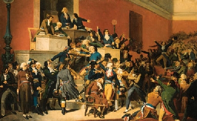 Maximilien Robespierre overthrown in the Convention.