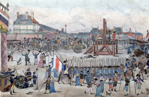 The execution of Robespierre.