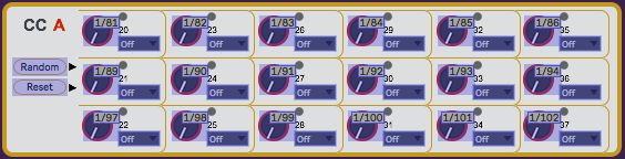 In MIDI Map Mode, any blue item in the device is assignable.