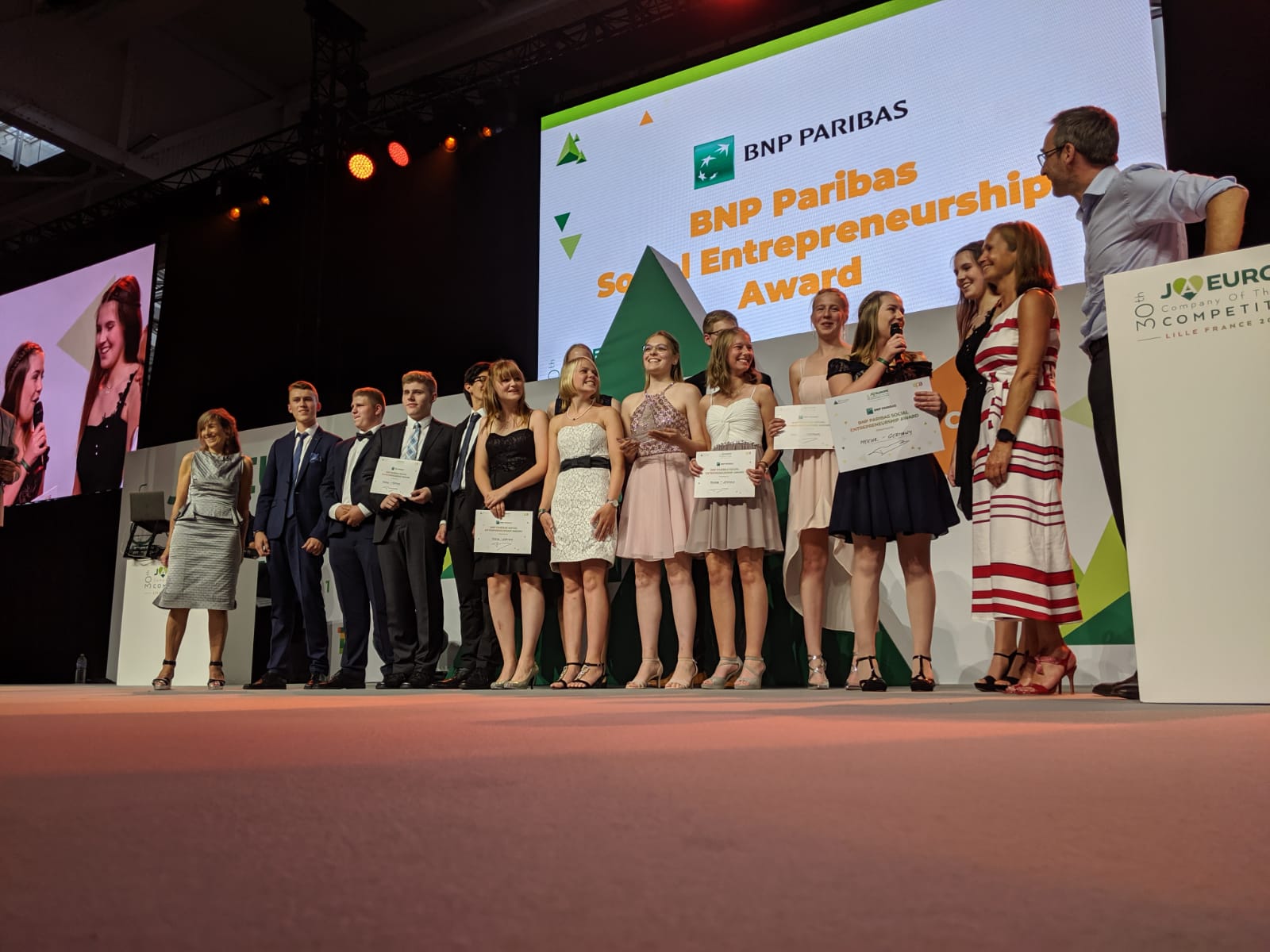 Meehr Schülerfirma, winner of the 2019 BNP Paribas Social Entrepreneurship Award.