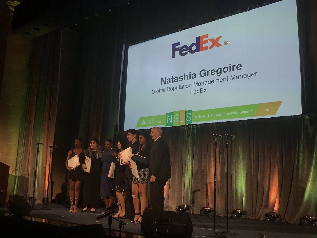 Thanks to the generosity of FedEx, Blockchaingirls of JA of Southern California won the coveted FedEx Access Award.