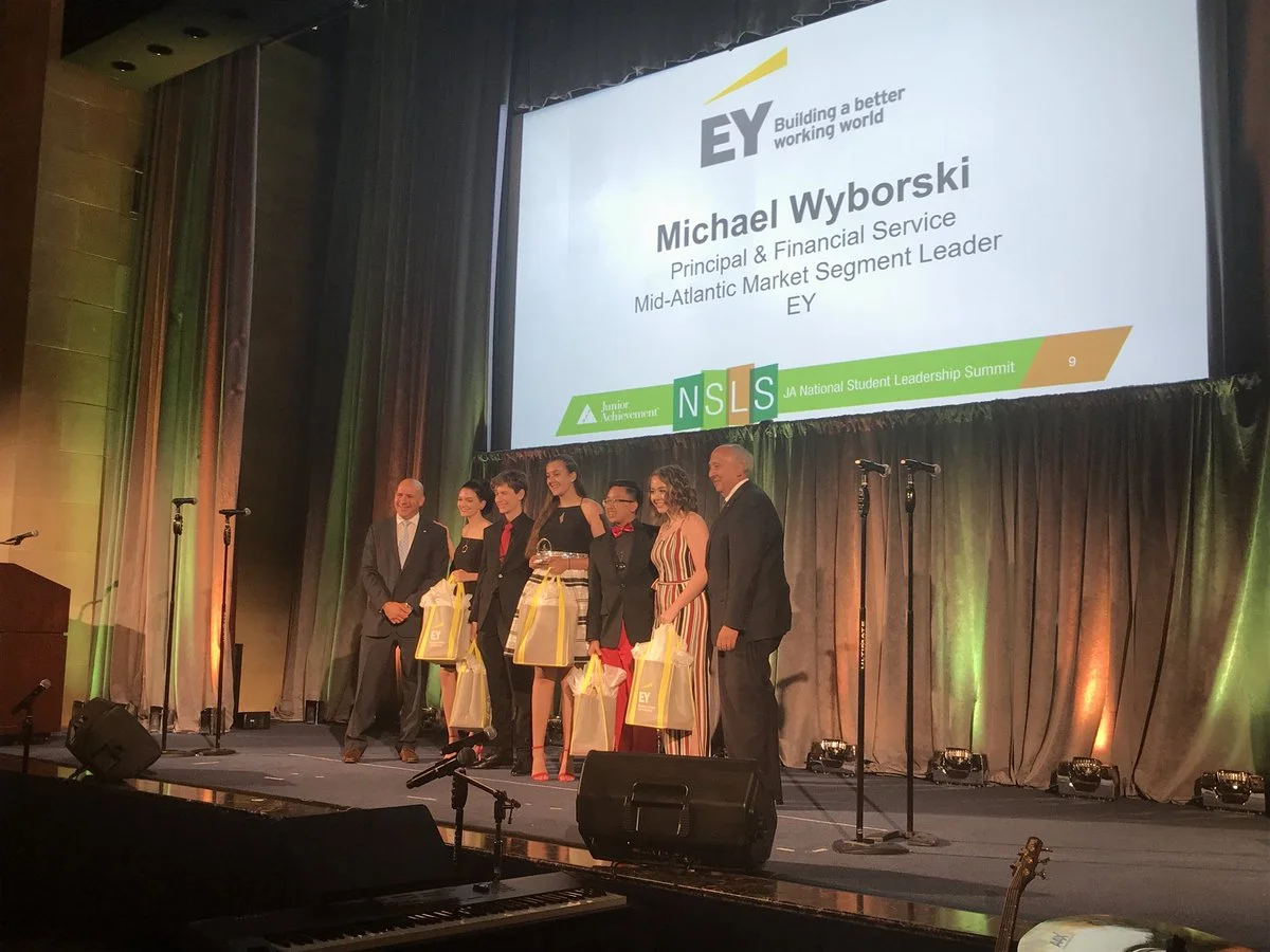 Defy Science from JA of Chisholm Trail won the EY Innovation Award. 