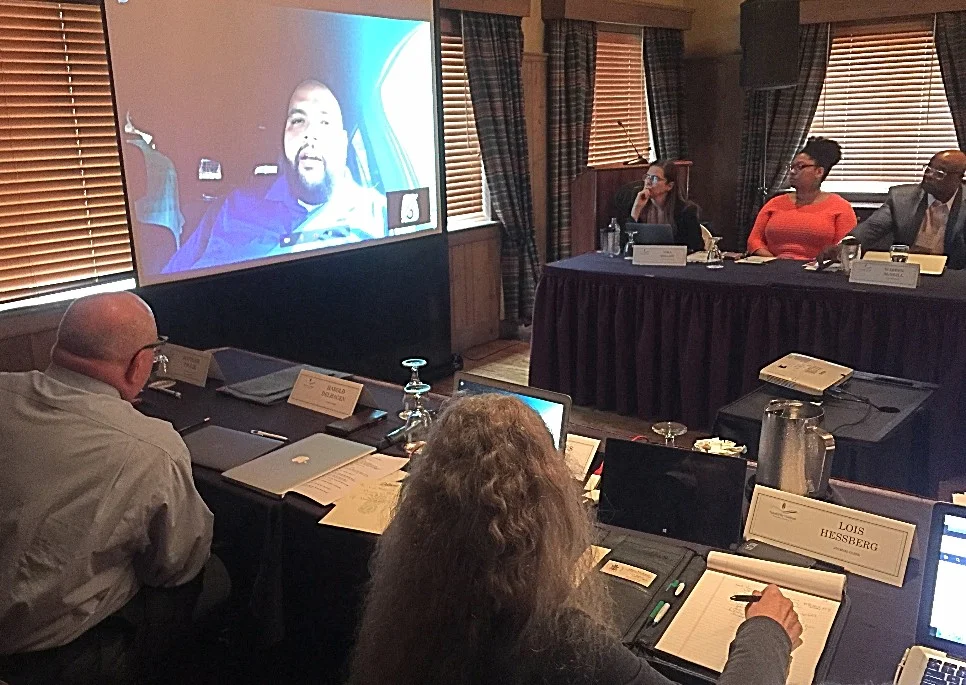  The Synod Mission & Ministries Commission video-conferenced with the Rev. Edwin González-Castillo, Stated Clerk of the Presbiterio de San Juan, about conditions in Puerto Rico following Hurricane Maria at the October 2017 meeting.  