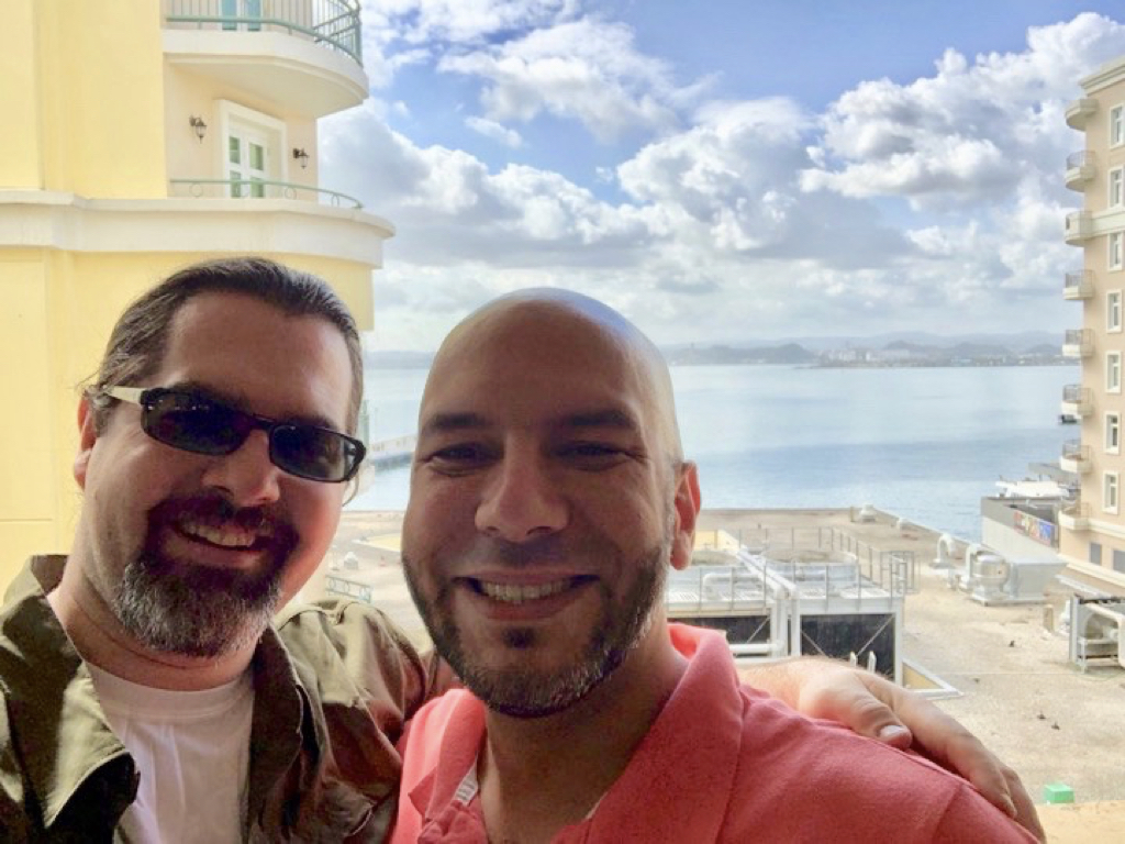 Stephen & Amaury before beginning Tuesday’s adventures.