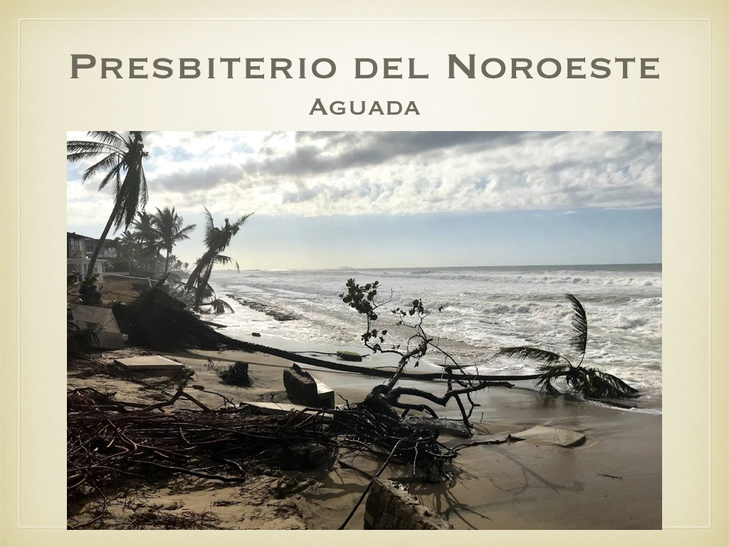 At Aguada, we witnessed a second round of damage inflicted by particularly high tides and strong waves just the day before our visit.