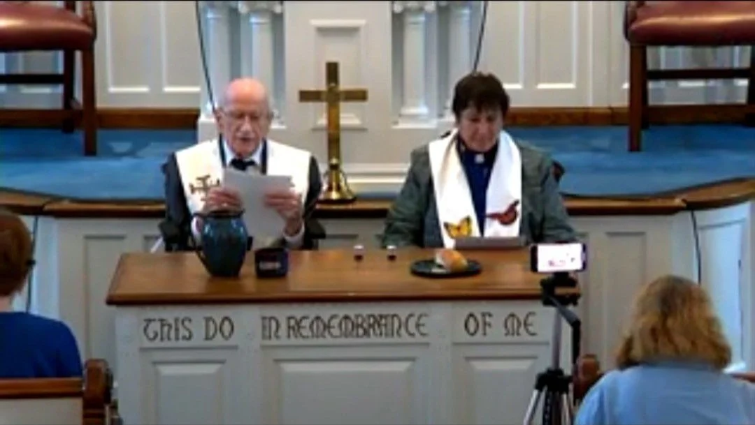 104 Year old Reverend administers communion