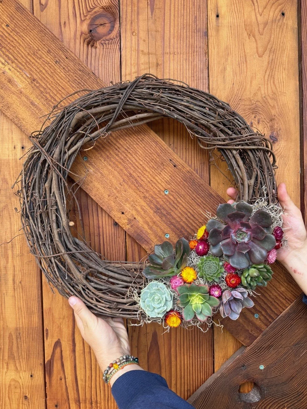 Succulent Wreath Workshop with Shawna and Corey