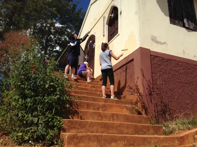 Youth Team painting the Furcy Church.jpeg