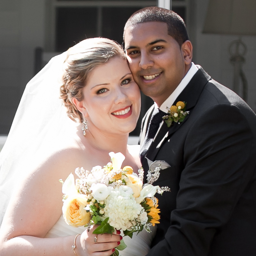 Contracting a makeup artist for your wedding is a very personal endeavor. On any given day, your makeup says a great deal about you. The difference between any given day, and your wedding day is that your appearance on your wedding day will be memorialized in photographs and videos that in many cases are around for the rest of your life, and perhaps even longer! You have to find a makeup artist that you trust, that respects you and your personal style. You want to look beautiful, but you need to feel beautiful as well. The feeling part, for me at least, came with the experience that Eva provided with her service. I had several makeup trials at different salons and with independent makeup artists as well. Eva was the only one who really wanted to talk and sincerely listen to me about my hopes and dreams for my wedding and about my normal day to day style. Based on our discussions she suggested different looks that she thought would work for my vision of my wedding, but also for my personal style. In addition, Eva helped me formulate a skin care routine and suggested products that would keep my skin looking healthy which also really helped me feel beautiful! On my actual wedding day Eva was prompt in arriving to the venue despite the fact that there was heavy traffic. Staying on schedule was very important to me, and Eva respected that! Eva also did makeup for my maid of honor, my mother, and my husband’s mother. We all looked great throughout the entire night, with minimal reapplication required. I would highly recommend Eva as a makeup artist for a wedding or any other event! - Megan Benson