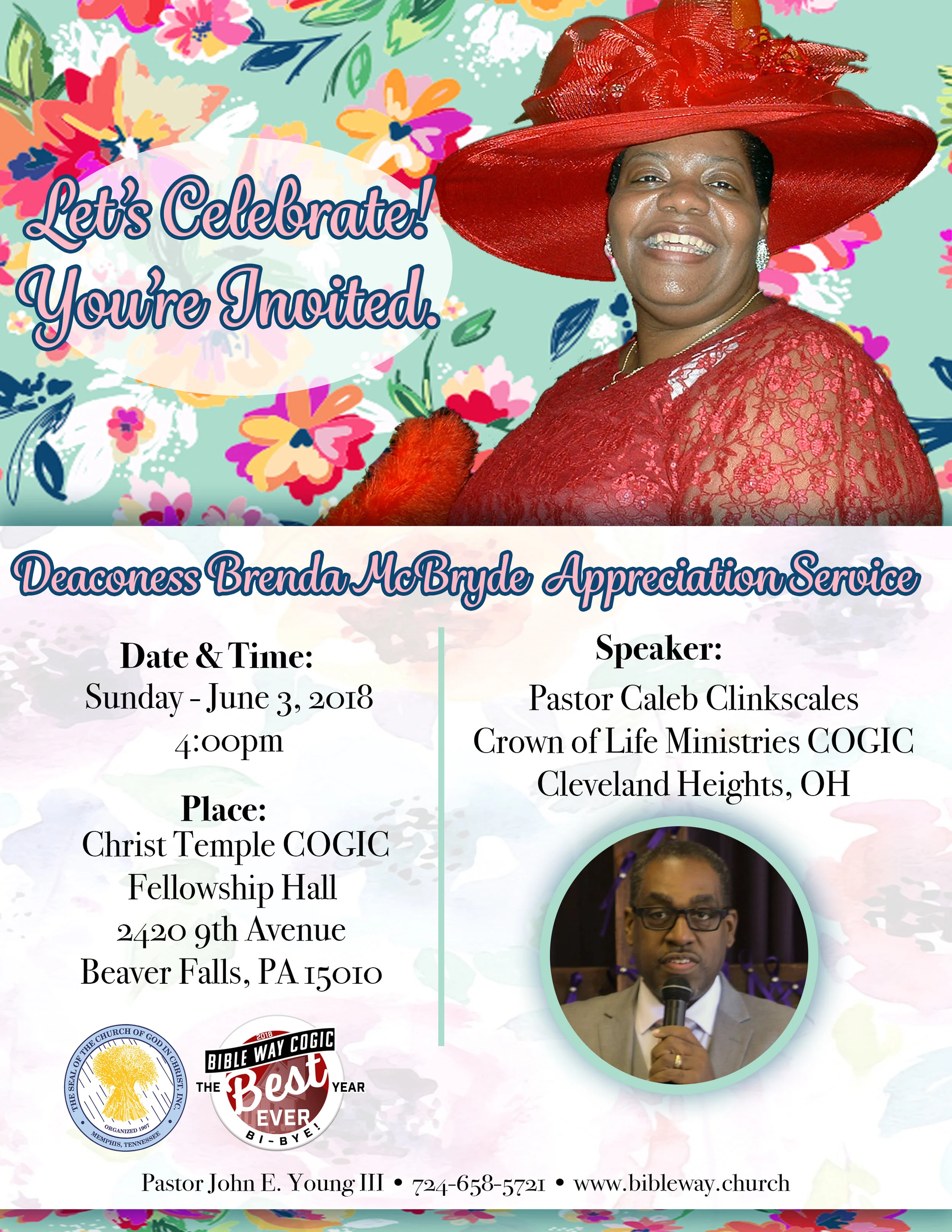 Deaconess Brenda McBryde Appreciation Service