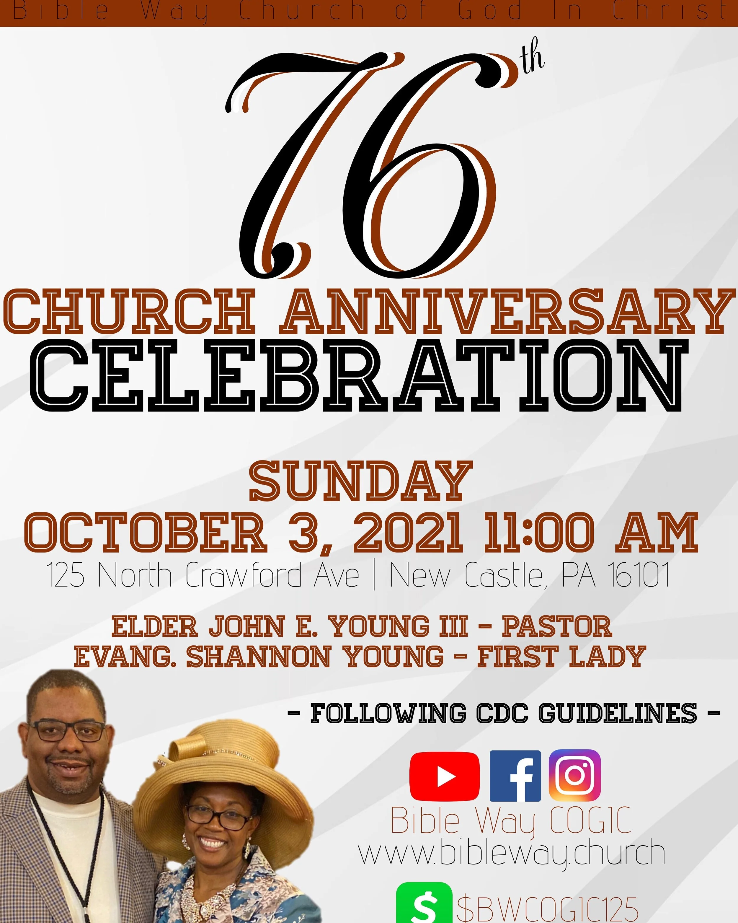 Bible Way COGIC 76th Church Anniversary
