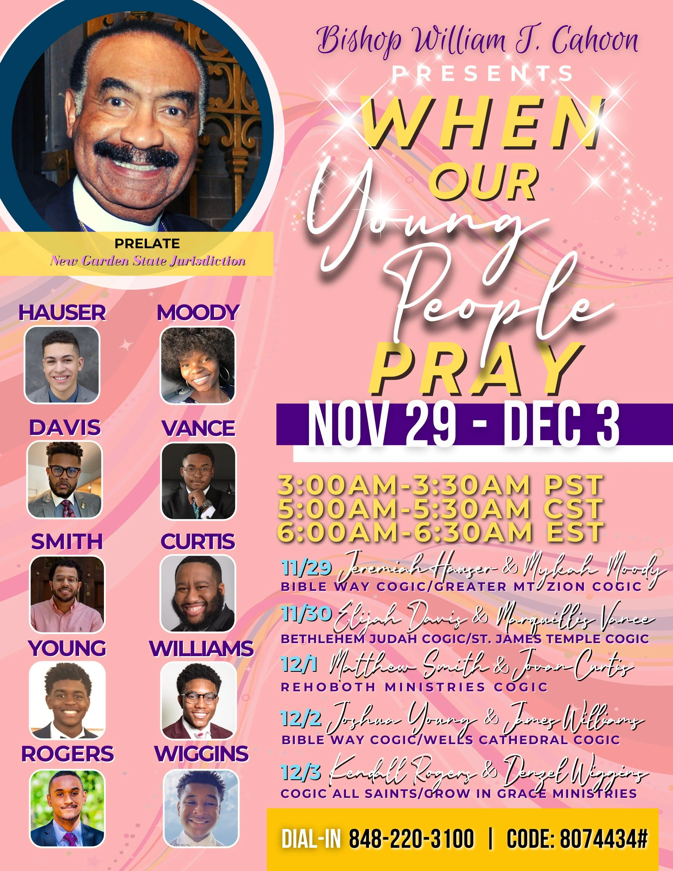 New Garden State Jurisdiction Prayer Call