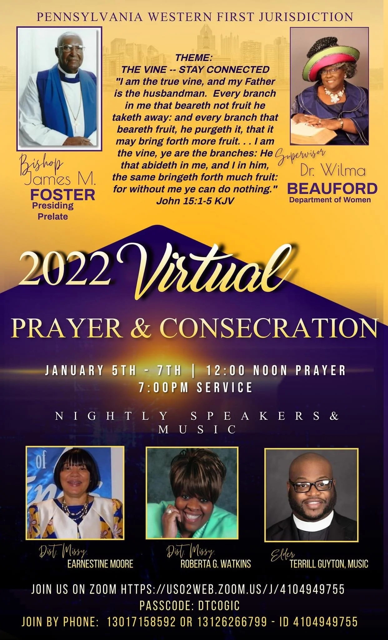 1st Western PA Jurisdiction Prayer &amp; Consecration