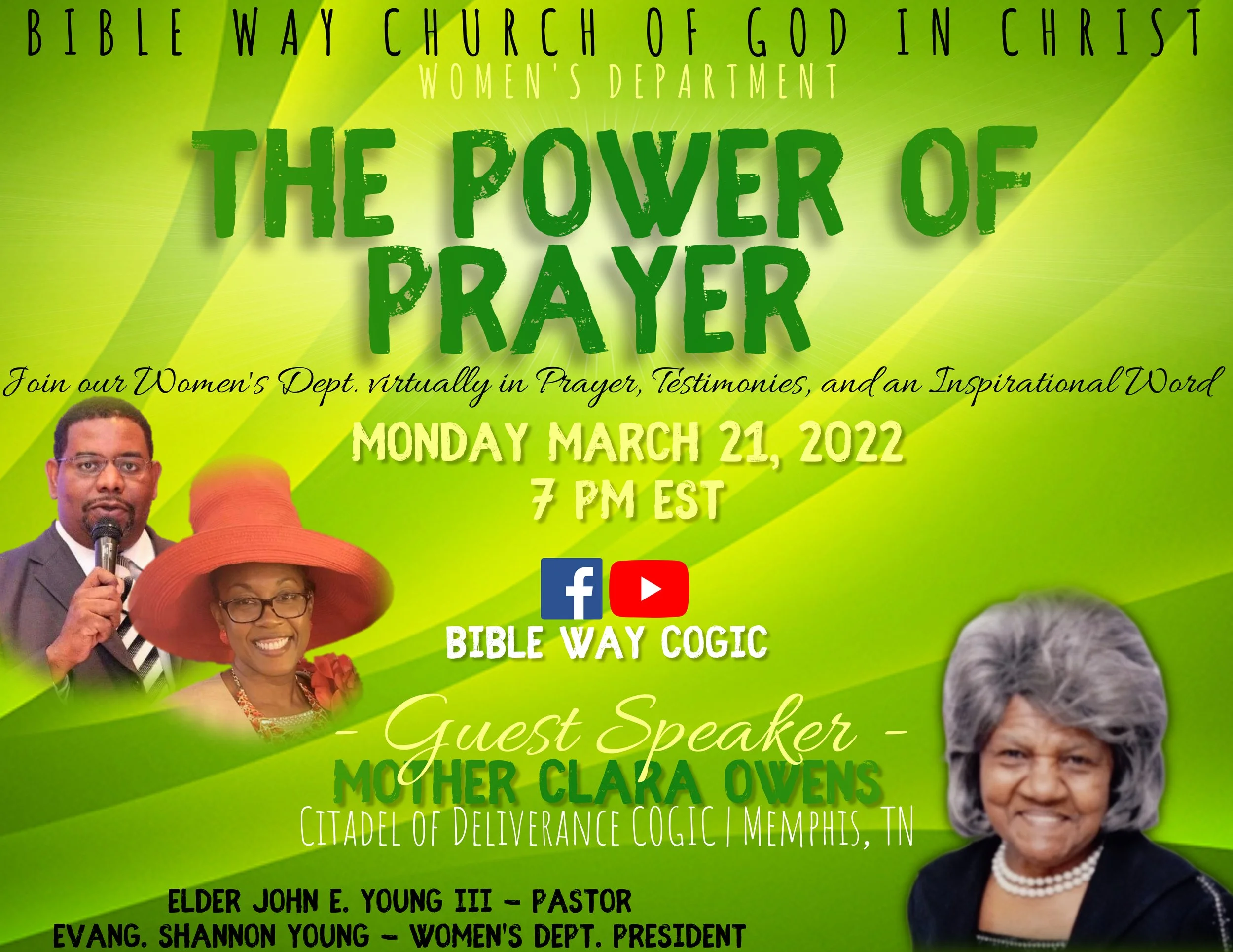 Bible Way COGIC Women's Dept: Power In Prayer