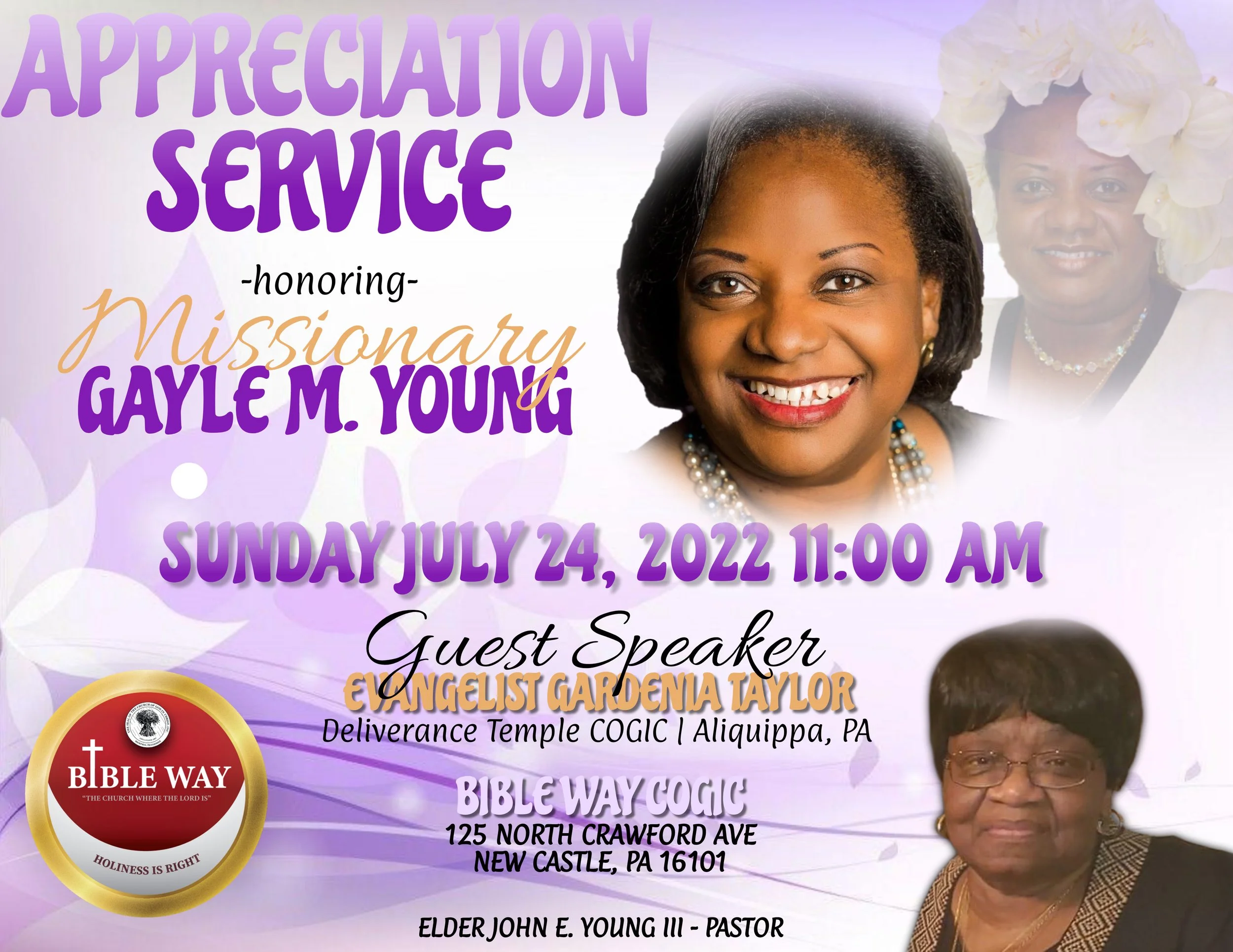 Missionary Gayle M. Young Appreciation Day