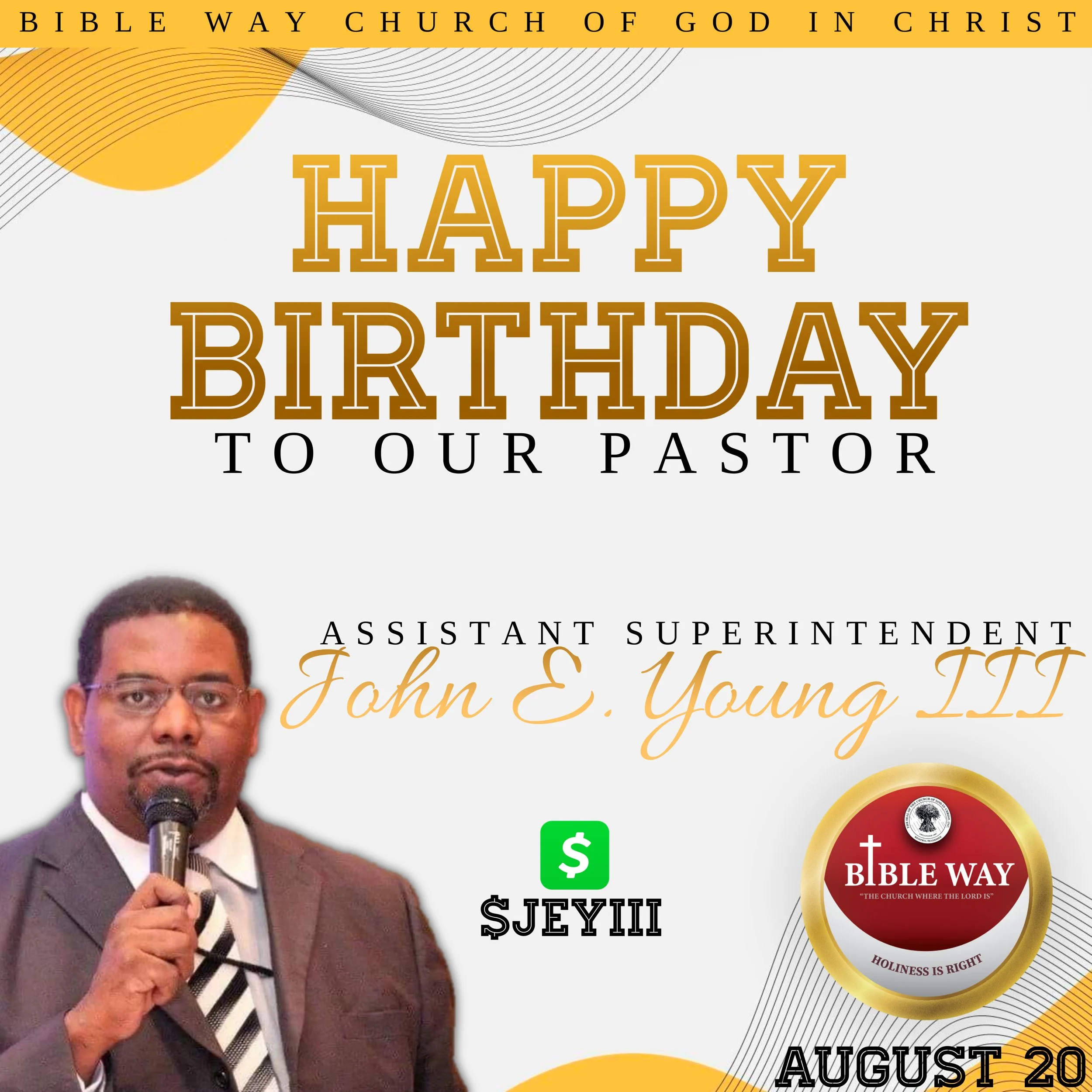 Happy Birthday Pastor Young
