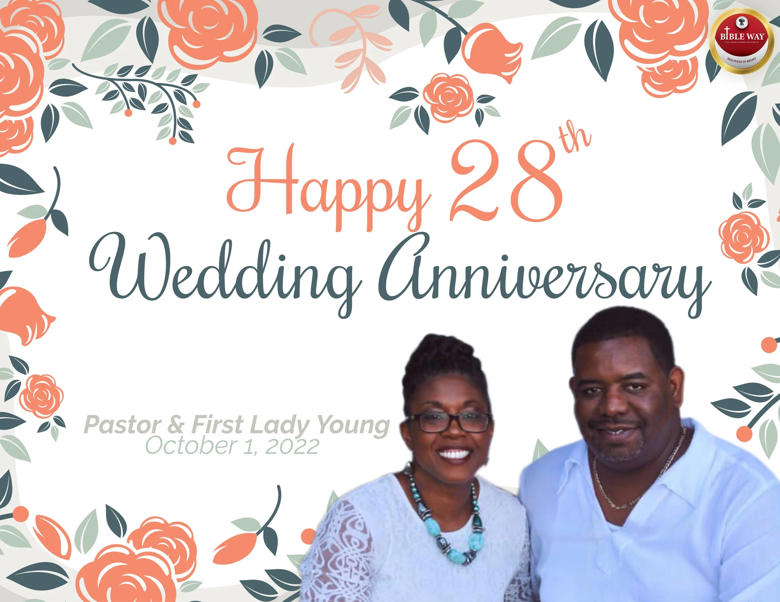 Happy Anniversary Pastor &amp; First Lady Young