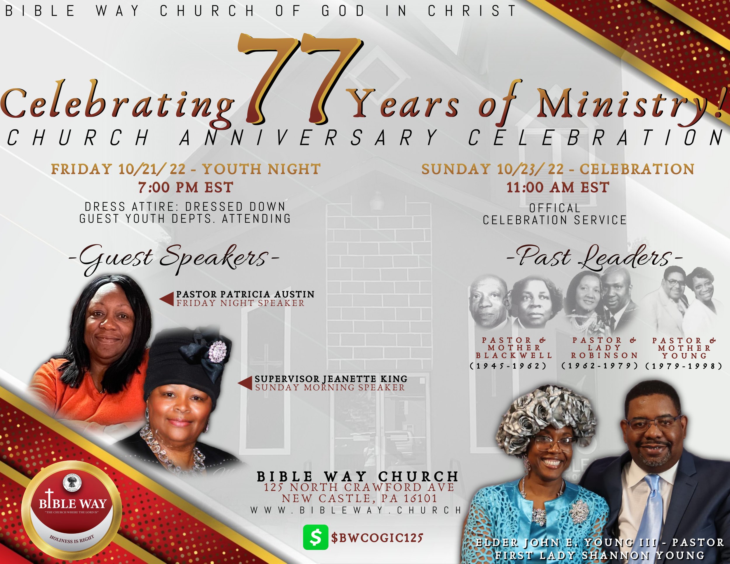 Bible Way 77th Church Anniversary Youth Night
