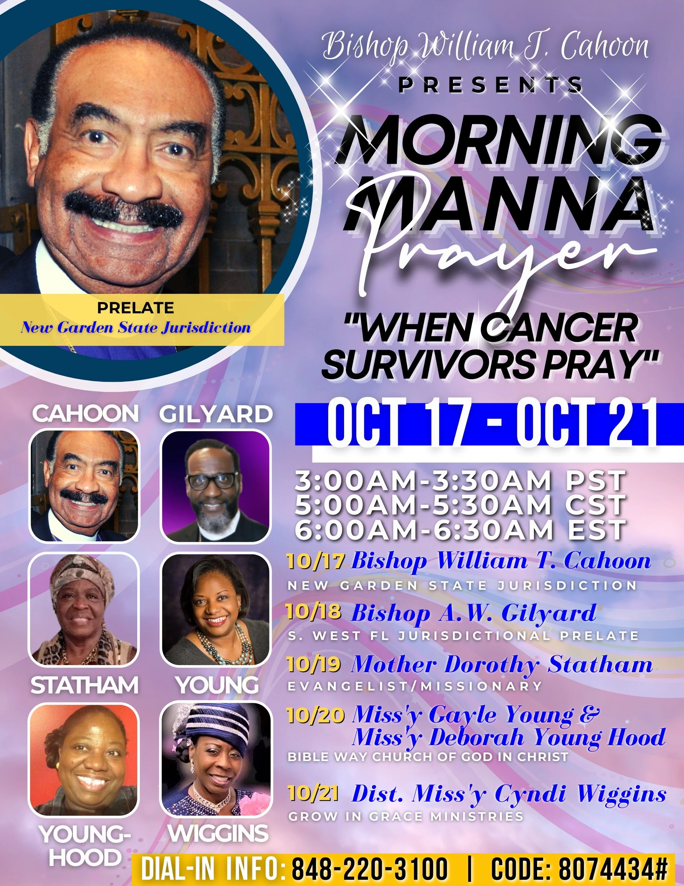 New Garden State Jurisdiction Prayer Line