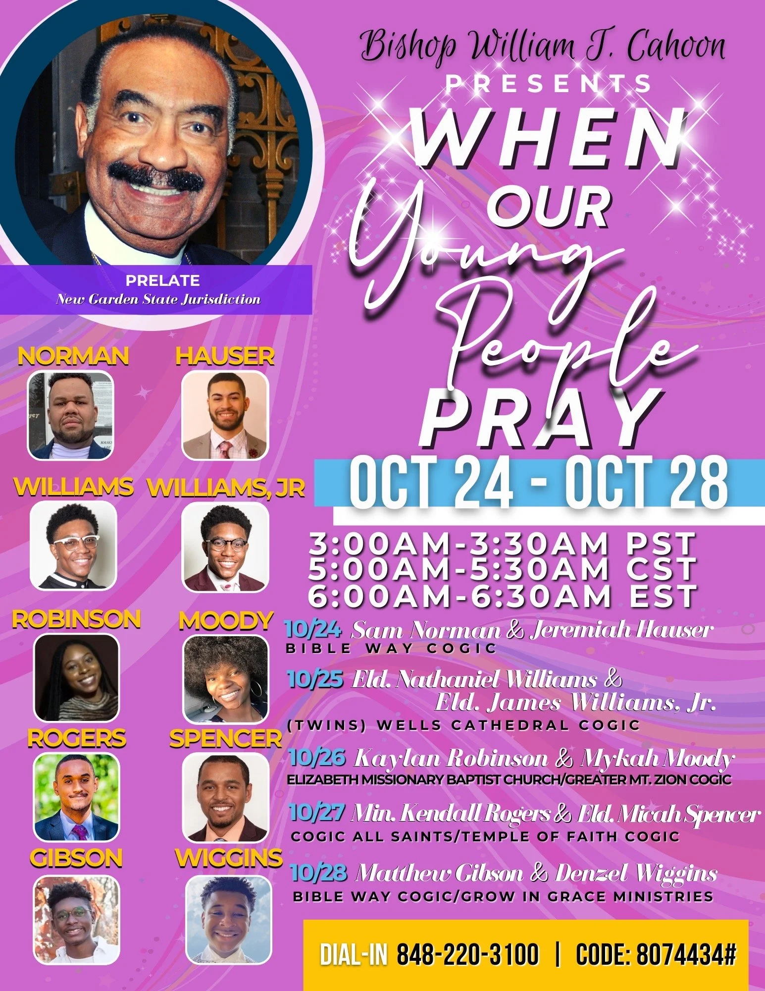 New Garden State Jurisdiction Prayer Call 