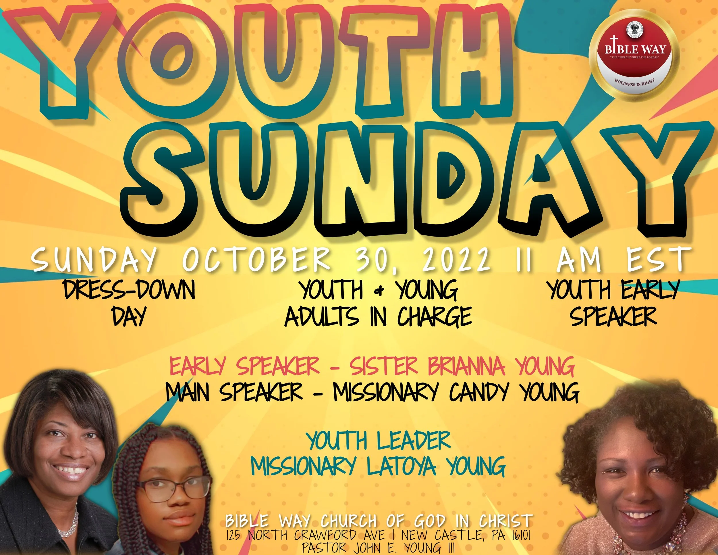 Youth Sunday Morning Worship Service