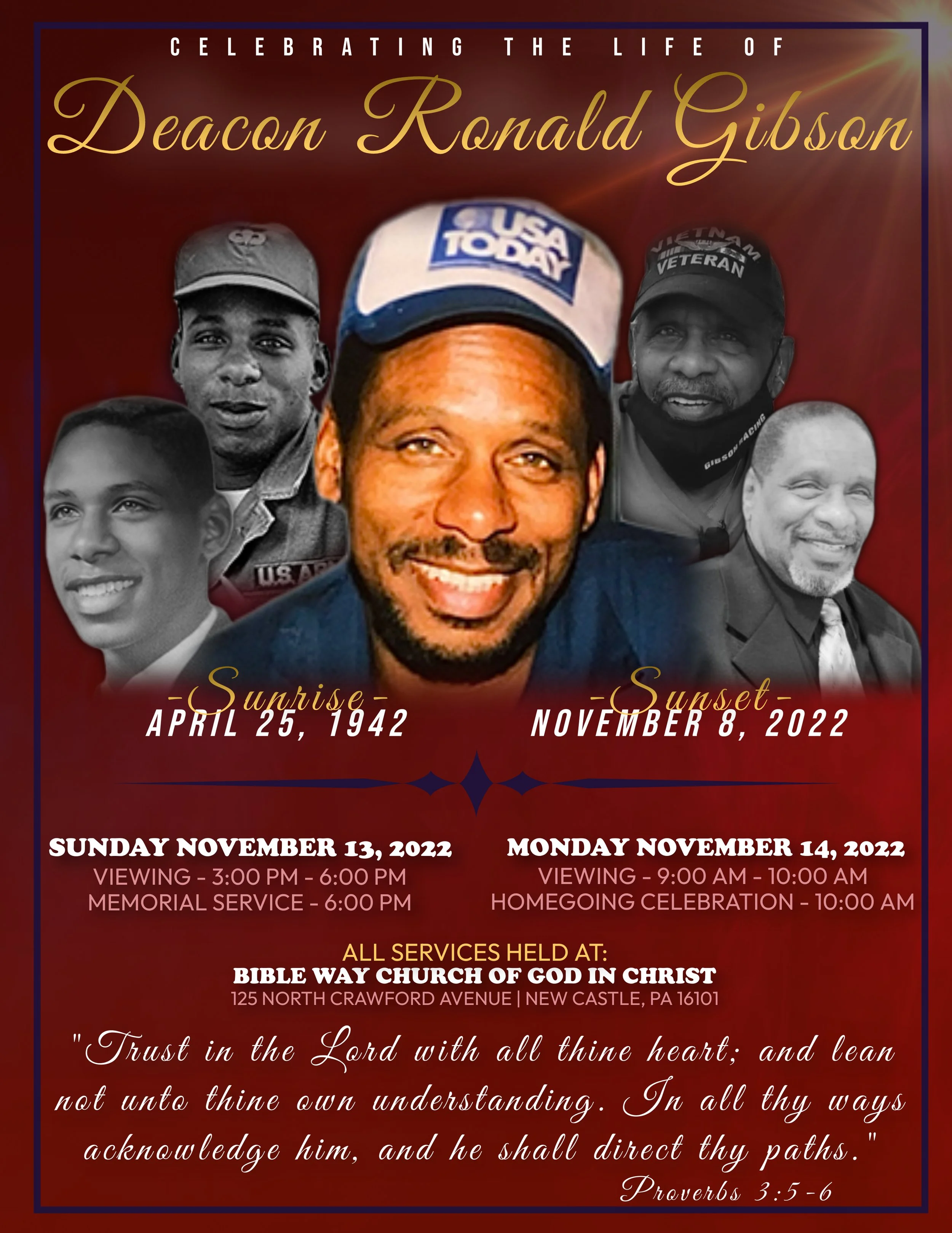 Deacon Ronald D. Gibson Homegoing Celebration
