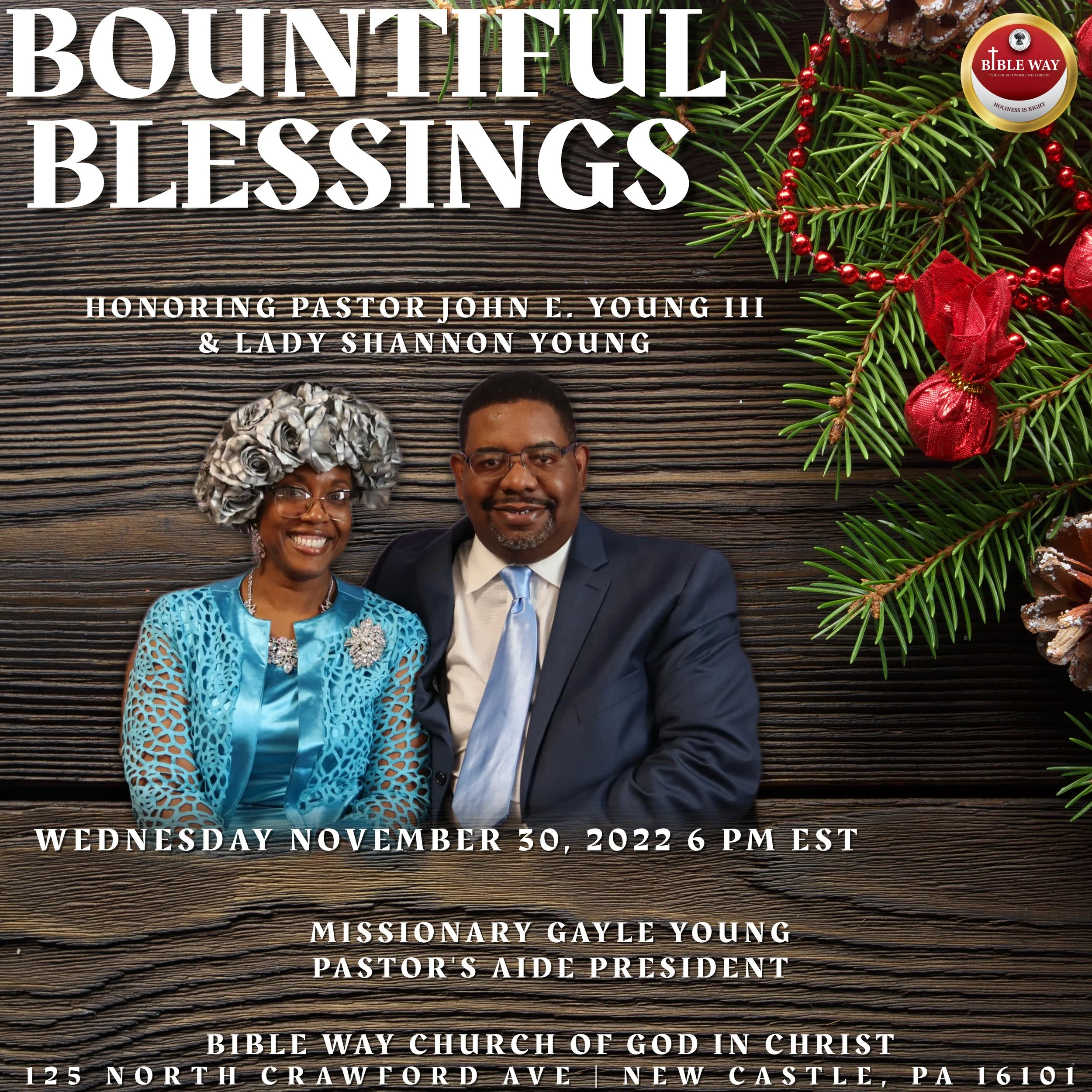 Bible Way COGIC Bountiful Blessings Night