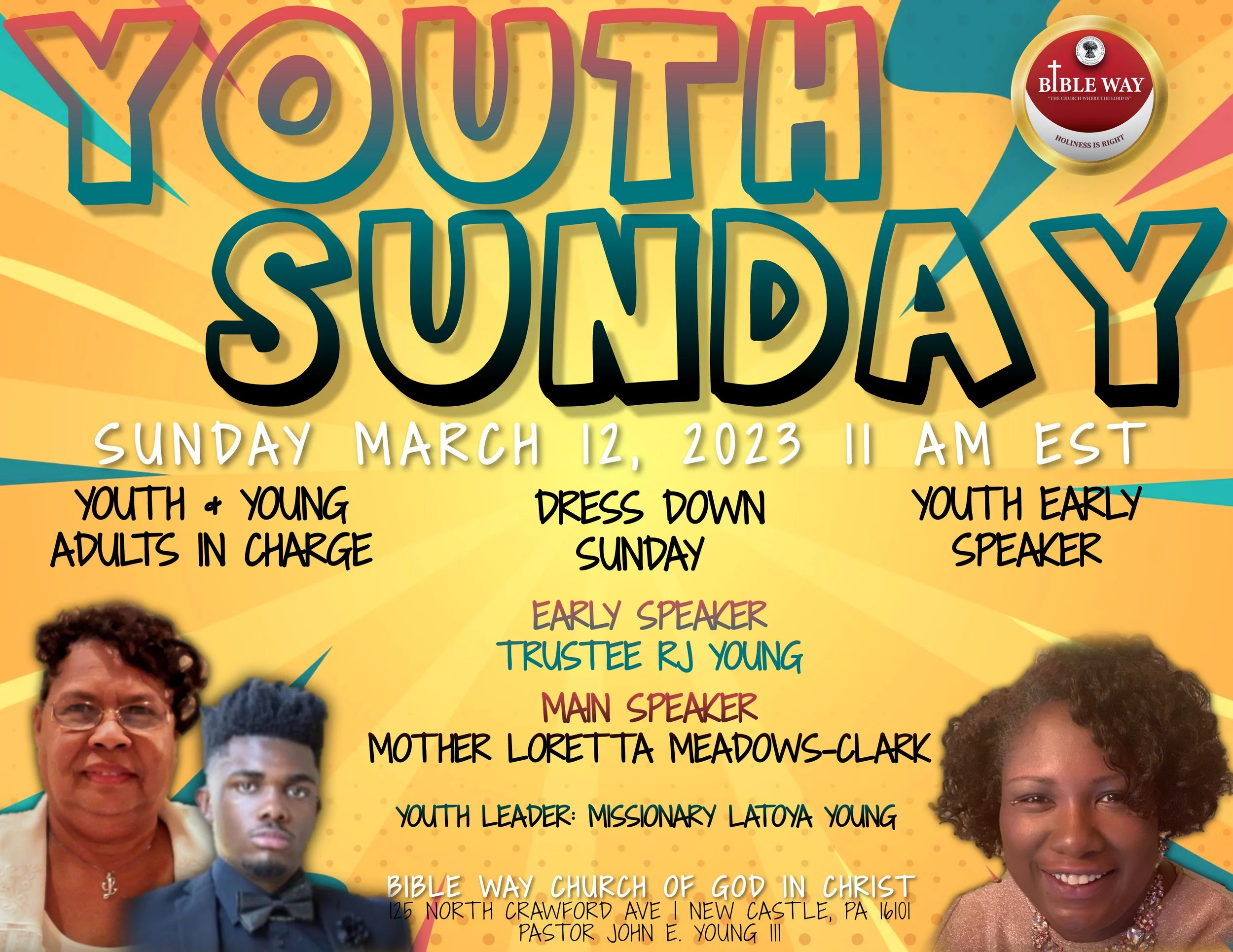 Youth Sunday Morning Worship Service