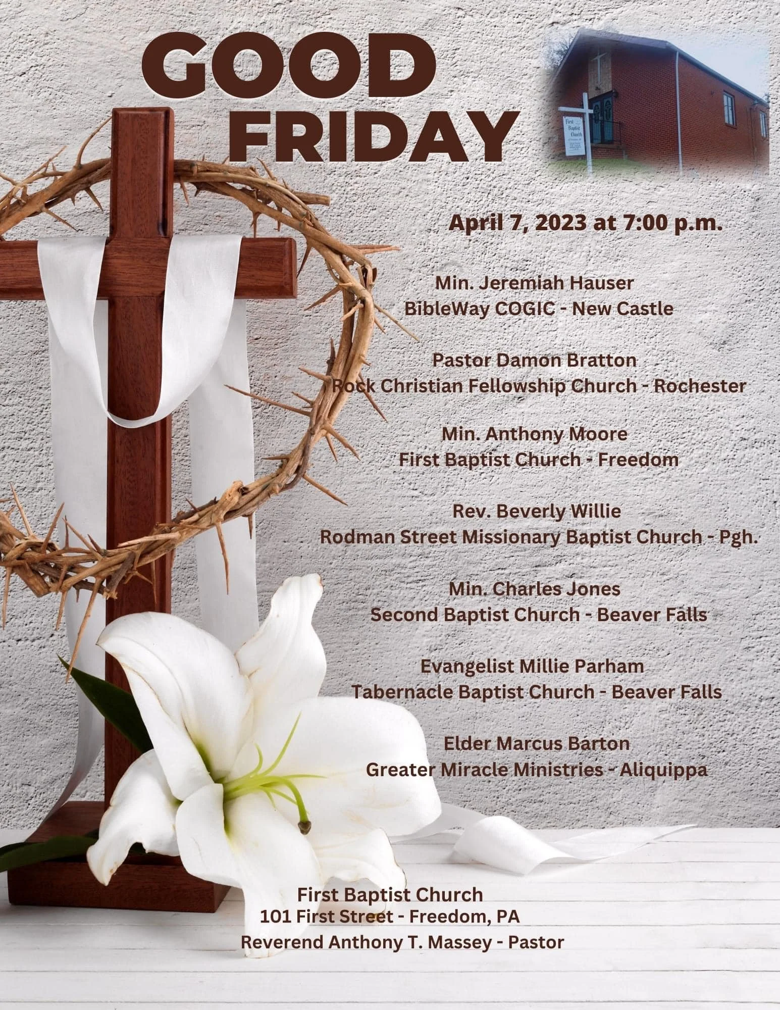 First Baptist Freedom 7 Last Sayings Service