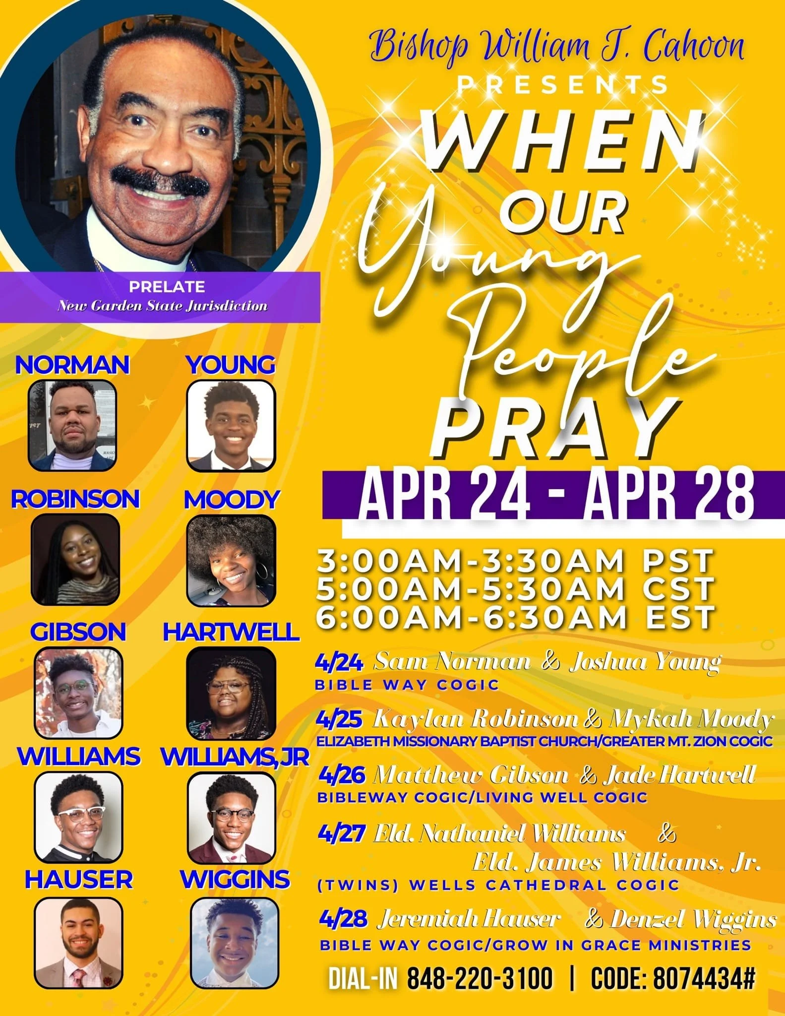 New Garden State Jurisdiction Prayer Call