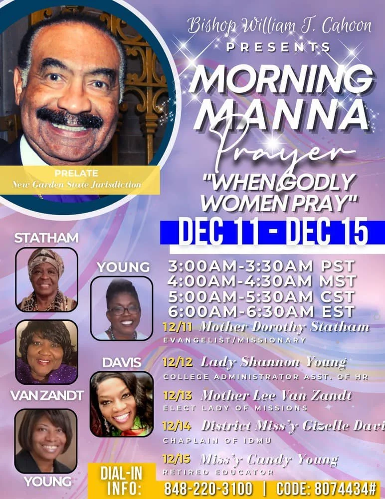 New Garden State Jurisdiction Prayer Line 