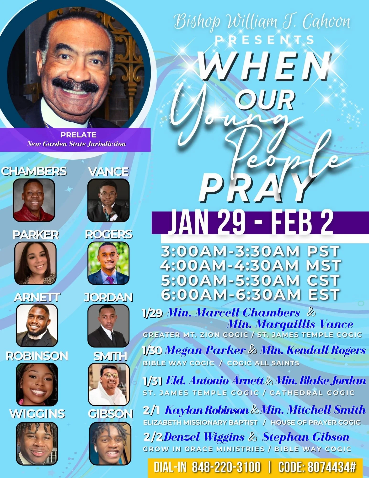 New Garden State Jurisdiction Prayer Line