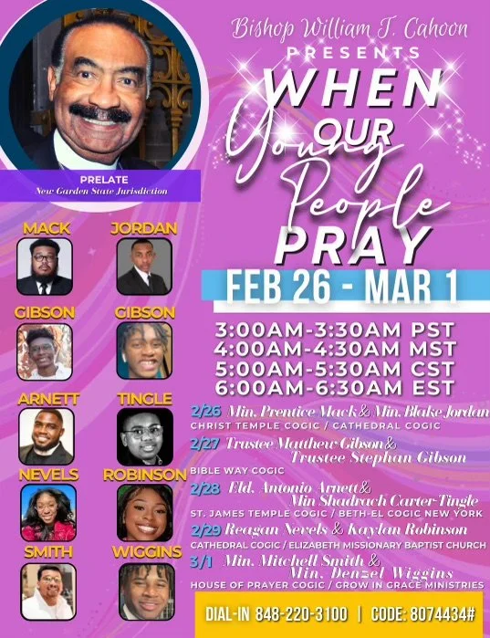 New Garden State Jurisdiction Prayer Line