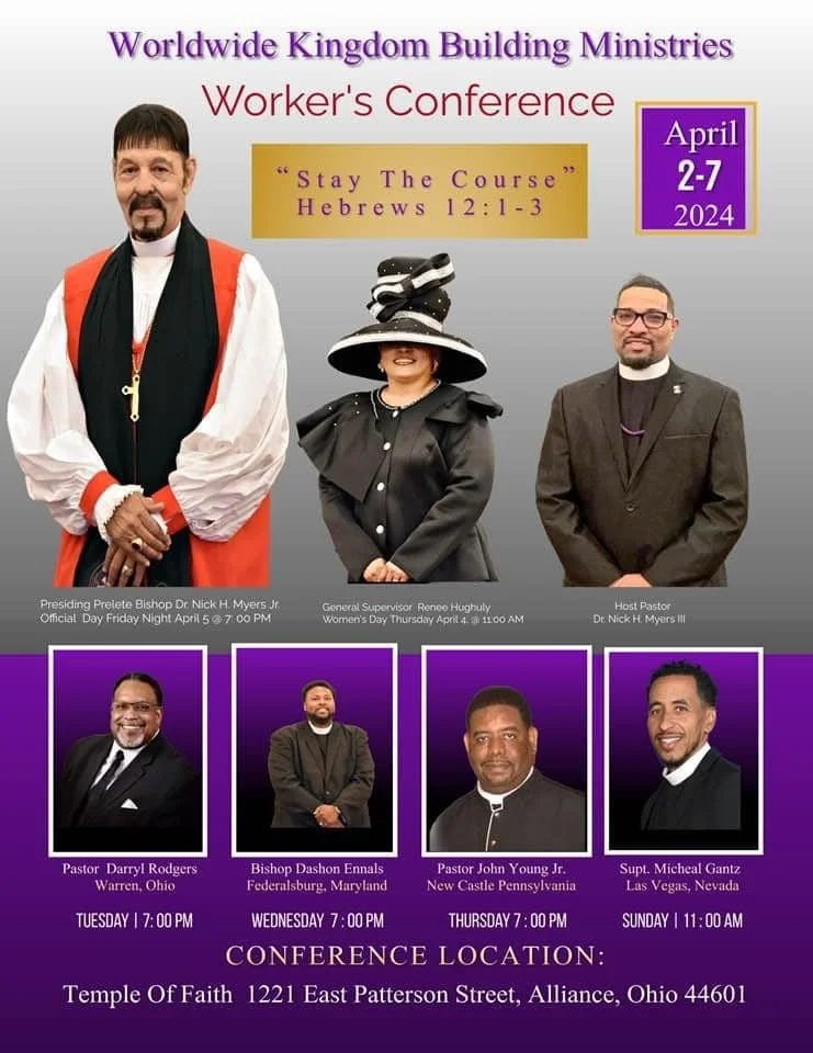 Worldwide Kingdom Building Ministries Spring Workers Meeting — Bible